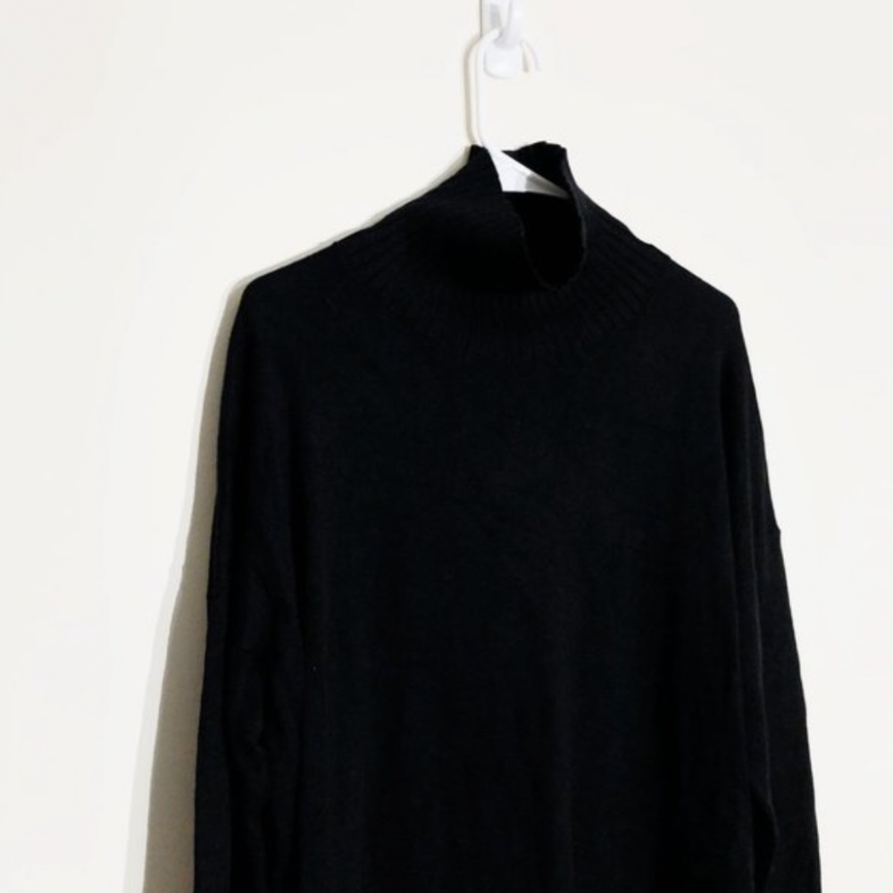 NEW Lululemon Softer Still Knit Sweater Dress Black Cashmere Blend XL Pocket - Picture 7 of 15